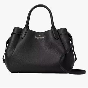 Kate Spade Large Dumpling Satchel Crossbody Bag - Black